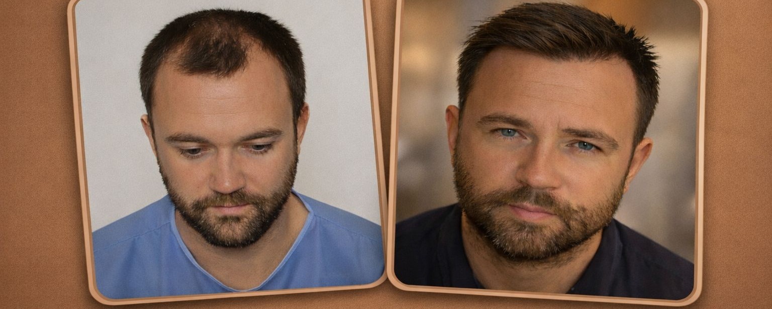 Hair transplant Turkey before and after result 1 - Global Health Hair